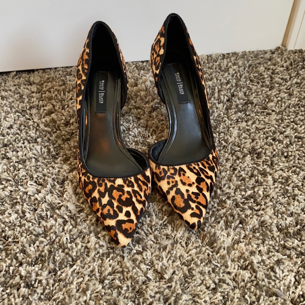 White House Black Market Leopard Heels